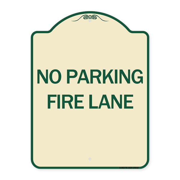 Signmission Pavement Stencil No Parking Fire Lane Heavy-Gauge Aluminum Sign, 24" x 18", TG-1824-24610 A-DES-TG-1824-24610 - main